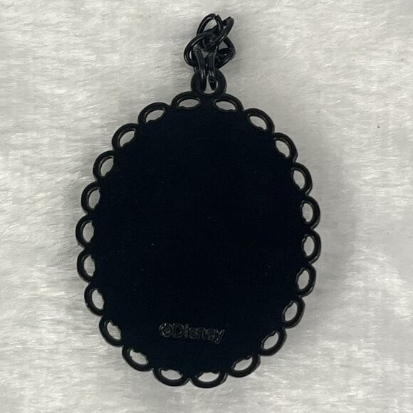 Disney Maleficent Pendant Black Gothic Cameo Style Oval Frame Purple 2"x1.75" - Picture 2 of 4